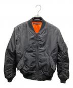 AVIREXアヴィレックス）の古着「MA-1ジャケット」｜ブラック