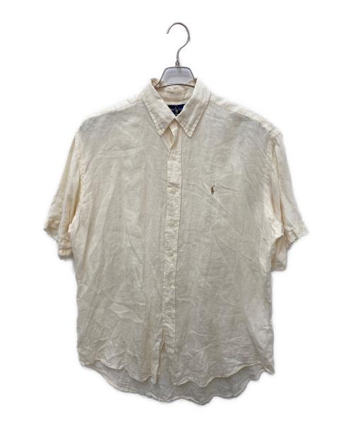 RALPH LAUREN（ラルフローレン）RALPH LAUREN (ラルフローレン) リネン半袖シャツ ベージュ サイズ:Lの古着・服飾アイテム