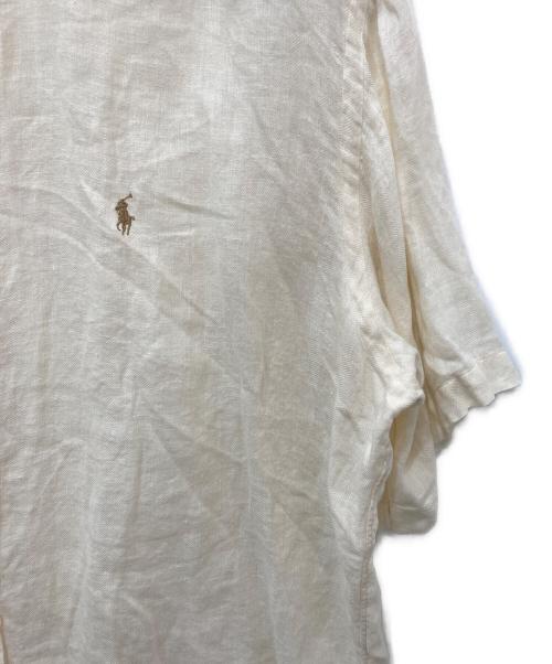RALPH LAUREN（ラルフローレン）RALPH LAUREN (ラルフローレン) リネン半袖シャツ ベージュ サイズ:Lの古着・服飾アイテム