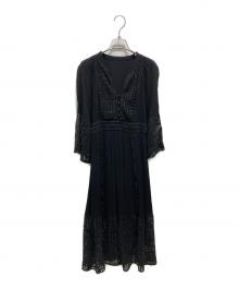 GRACE CLASS（グレースクラス）の古着「レースマキシワンピース」｜ブラック