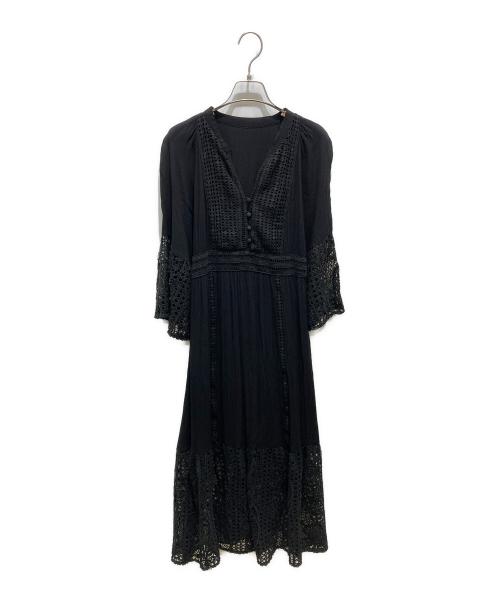 GRACE CLASS（グレースクラス）GRACE CLASS (グレースクラス) レースマキシワンピース ブラック サイズ:36の古着・服飾アイテム