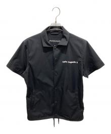1piu1uguale3×PEANUTS（ウノピュウノウグァーレトレ×ピーナッツ）の古着「ハーフスリーブコーチジャケット」｜ブラック