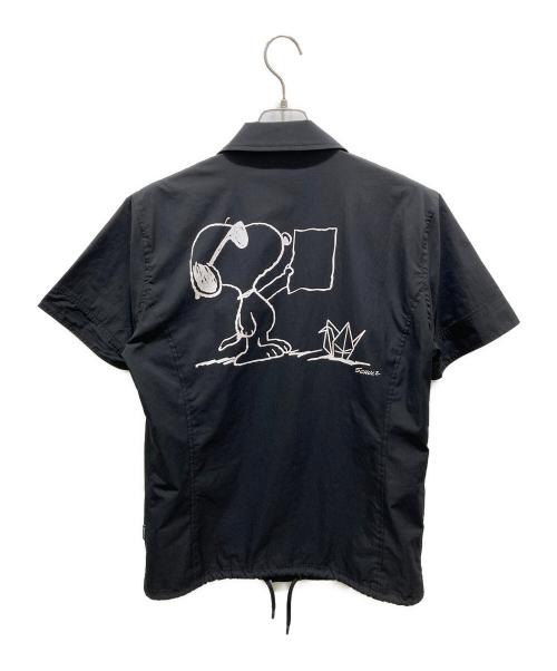 1piu1uguale3（ウノピュウノウグァーレトレ）1piu1uguale3 (ウノピュウノウグァーレトレ) PEANUTS (ピーナッツ) ハーフスリーブコーチジャケット ブラック サイズ:Vの古着・服飾アイテム