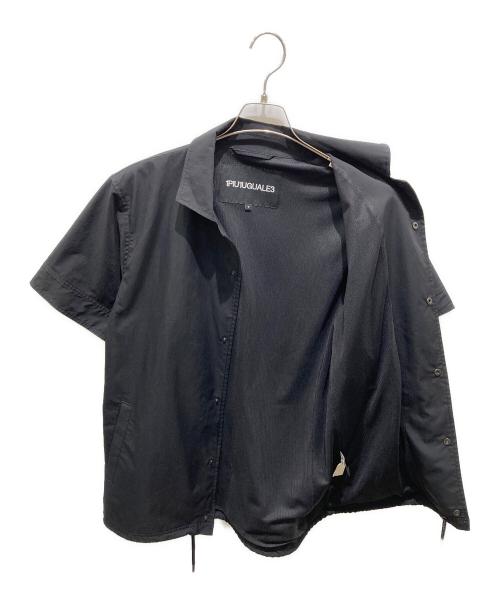 1piu1uguale3（ウノピュウノウグァーレトレ）1piu1uguale3 (ウノピュウノウグァーレトレ) PEANUTS (ピーナッツ) ハーフスリーブコーチジャケット ブラック サイズ:Vの古着・服飾アイテム