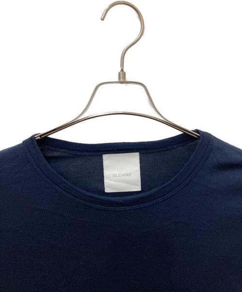 SLOANE（スローン）SLOANE (スローン) ウール天竺ニットＴシャツ ネイビー サイズ:5の古着・服飾アイテム