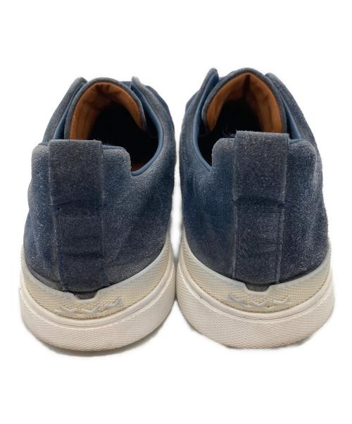 ERMENEGILDO ZEGNA（エルメネジルド・ゼニア）Ermenegildo Zegna (エルメネジルド・ゼニア) Triple Stitchスニーカー ネイビー サイズ:7の古着・服飾アイテム