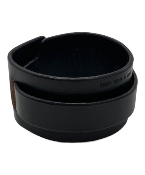 JAM HOME MADE&ready made（ジャムホームメイドアンドレディーメイド）JAM HOME MADE&ready made (ジャムホームメイドアンドレディーメイド) レザーブレスレット ブラックの古着・服飾アイテム