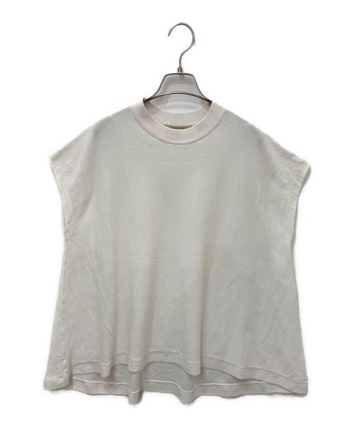 Curensology（カレンソロジー）Curensology (カレンソロジー) ニットフレアトップス ホワイト サイズ:Fの古着・服飾アイテム