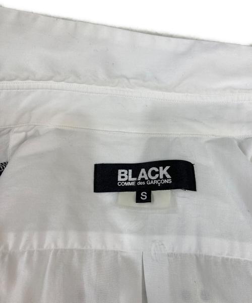 BLACK COMME des GARCONS（ブラックコムデギャルソン）BLACK COMME des GARCONS (ブラックコムデギャルソン) チェッカーデザインシャツ ホワイト×ブラック サイズ:Sの古着・服飾アイテム