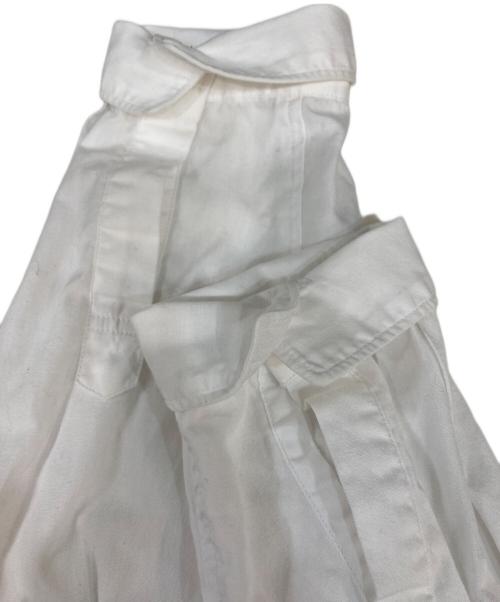 BLACK COMME des GARCONS（ブラックコムデギャルソン）BLACK COMME des GARCONS (ブラックコムデギャルソン) チェッカーデザインシャツ ホワイト×ブラック サイズ:Sの古着・服飾アイテム