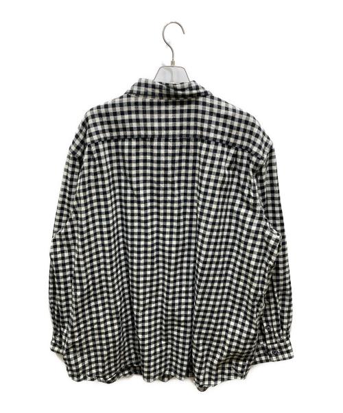 CarHartt（カーハート）CarHartt (カーハート) チェックネルシャツ ブラック×ホワイト サイズ:3XLの古着・服飾アイテム
