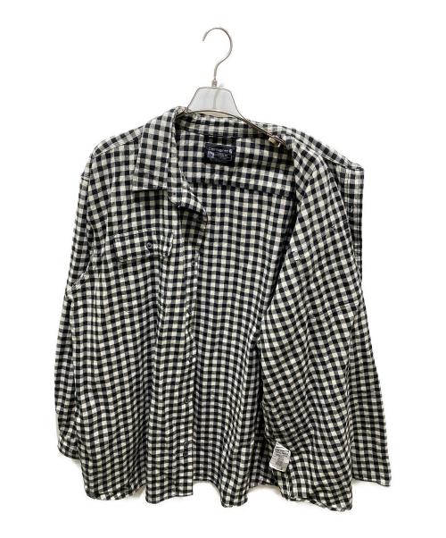 CarHartt（カーハート）CarHartt (カーハート) チェックネルシャツ ブラック×ホワイト サイズ:3XLの古着・服飾アイテム