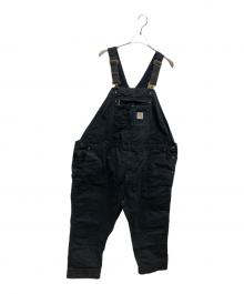 CarHartt（カーハート）の古着「ダックオーバーオール」｜ブラック
