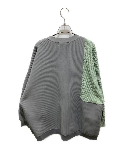 RIM.ARK（リムアーク）RIM.ARK (リムアーク) オーバーサイズニットカーディガン グレー サイズ:FREEの古着・服飾アイテム