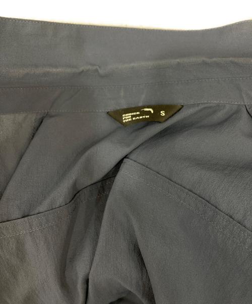 STATIC（スタティック）STATIC (スタティック) ナイロンロングスリーブシャツ ネイビー サイズ:Sの古着・服飾アイテム