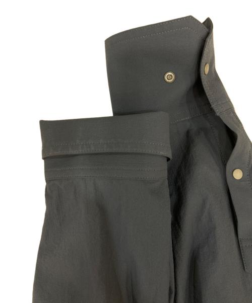 STATIC（スタティック）STATIC (スタティック) ナイロンロングスリーブシャツ ネイビー サイズ:Sの古着・服飾アイテム