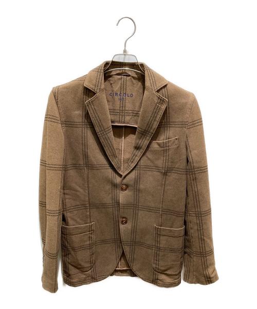 CIRCOLO 1901（チルコロ1901）CIRCOLO 1901 (チルコロ1901) 2Bジャケット ブラウン サイズ:44の古着・服飾アイテム