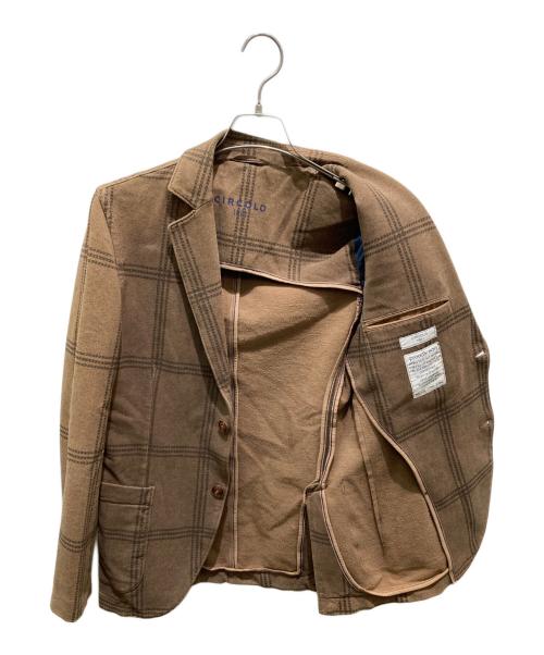 CIRCOLO 1901（チルコロ1901）CIRCOLO 1901 (チルコロ1901) 2Bジャケット ブラウン サイズ:44の古着・服飾アイテム