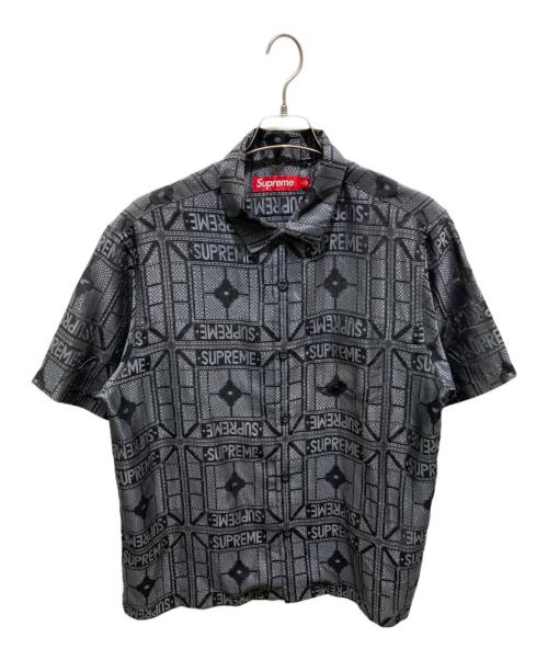 SUPREME（シュプリーム）SUPREME (シュプリーム) Tray Jacquard S/S Shirt グレー サイズ:Lの古着・服飾アイテム