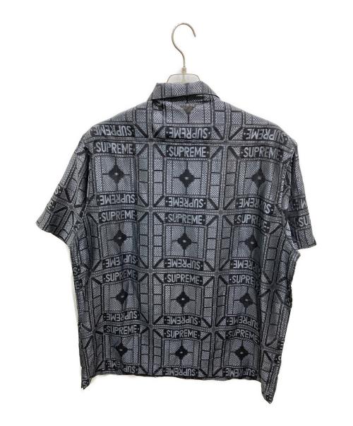 SUPREME（シュプリーム）SUPREME (シュプリーム) Tray Jacquard S/S Shirt グレー サイズ:Lの古着・服飾アイテム