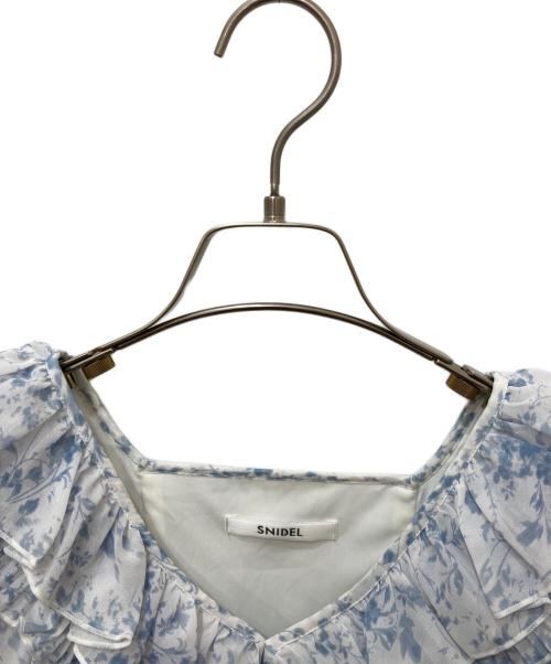 Snidel（スナイデル）Snidel (スナイデル) プリーツフリルワンピ ブルー サイズ:1の古着・服飾アイテム