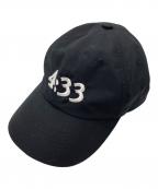 GARBAGEガーベッジ）の古着「SOFT BRIM 6PANEL CAP 4:33」｜ブラック