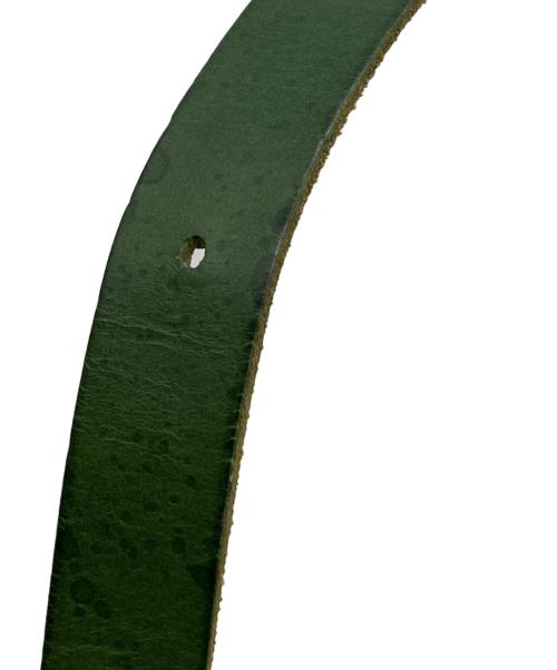 Herz（ヘルツ）Herz (ヘルツ) 立体マチ レザー ボディバッグ ボトルグリーンの古着・服飾アイテム