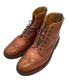 Tricker's（トリッカーズ）の古着「ウィングチップブーツ」｜ブラウン