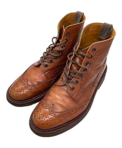 Tricker's（トリッカーズ）Tricker's (トリッカーズ) ウィングチップブーツ ブラウン サイズ:記載なしの為実寸参照の古着・服飾アイテム