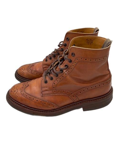 Tricker's（トリッカーズ）Tricker's (トリッカーズ) ウィングチップブーツ ブラウン サイズ:記載なしの為実寸参照の古着・服飾アイテム