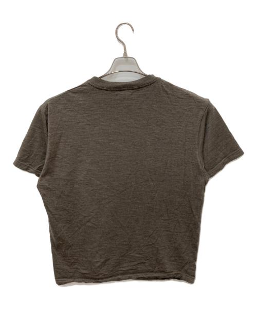 UNIVERSAL PRODUCTS.（ユニバーサルプロダクツ）UNIVERSAL PRODUCTS. (ユニバーサルプロダクツ) WOOL SS T-SHIRT ブラウン サイズ:3の古着・服飾アイテム