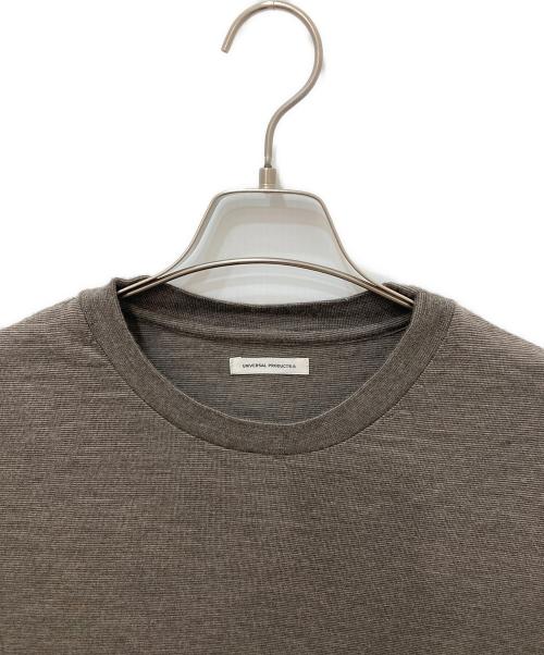 UNIVERSAL PRODUCTS.（ユニバーサルプロダクツ）UNIVERSAL PRODUCTS. (ユニバーサルプロダクツ) WOOL SS T-SHIRT ブラウン サイズ:3の古着・服飾アイテム