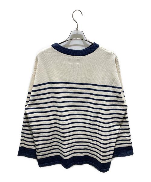 Pilgrim Surf+Supply（ピルグリム サーフサプライ）Pilgrim Surf+Supply (ピルグリム サーフサプライ) Forest Stripe Knit アイボリー サイズ:XLの古着・服飾アイテム