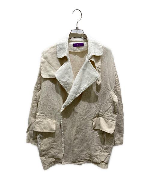 Y's（ワイズ）Y's (ワイズ) リネンコート ベージュ サイズ:1の古着・服飾アイテム