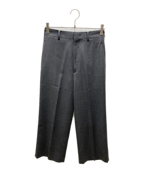 edition（エディション）edition (エディション) ERMENEGILDO ZEGNA (エルメネジルド・ゼニア) ウールホップサックワイドパンツ グレー サイズ:36の古着・服飾アイテム