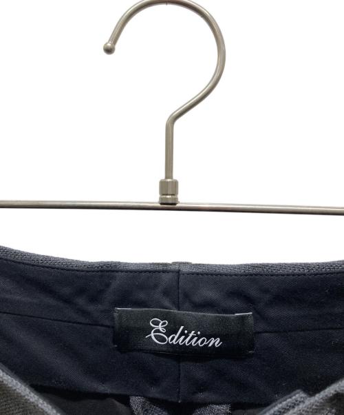 edition（エディション）edition (エディション) ERMENEGILDO ZEGNA (エルメネジルド・ゼニア) ウールホップサックワイドパンツ グレー サイズ:36の古着・服飾アイテム