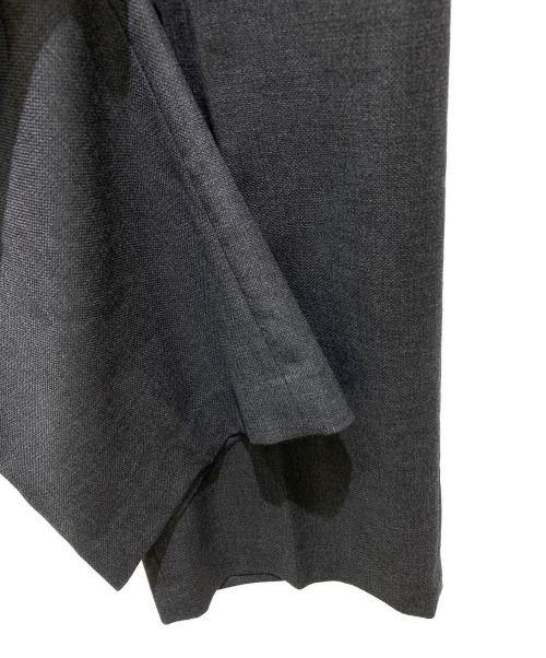 edition（エディション）edition (エディション) ERMENEGILDO ZEGNA (エルメネジルド・ゼニア) ウールホップサックワイドパンツ グレー サイズ:36の古着・服飾アイテム