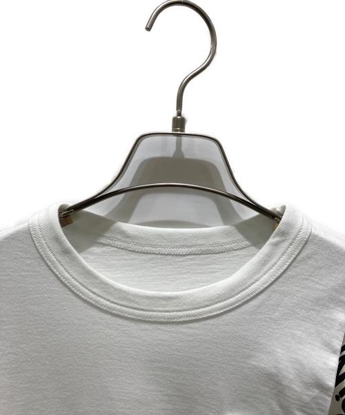 sacai（サカイ）sacai (サカイ) スカーフディティールTシャツ ホワイト×ブラウン サイズ:1の古着・服飾アイテム