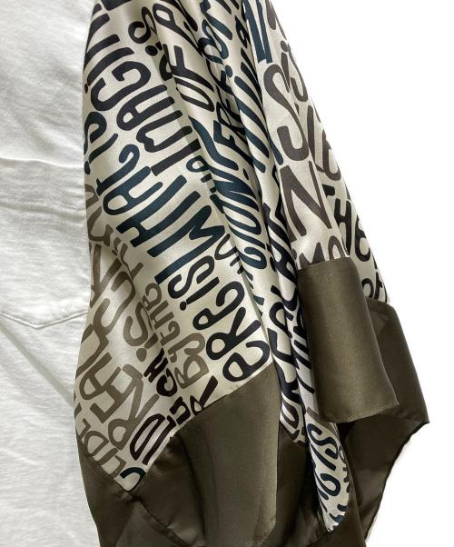 sacai（サカイ）sacai (サカイ) スカーフディティールTシャツ ホワイト×ブラウン サイズ:1の古着・服飾アイテム