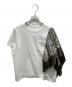 sacai（サカイ）の古着「スカーフディティールTシャツ」｜ホワイト×ブラウン