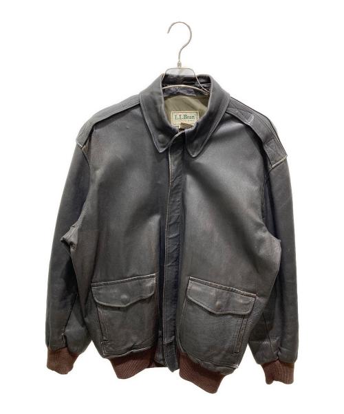 L.L.Bean（エルエルビーン）L.L.Bean (エルエルビーン) A-2タイプ フライト レザージャケット ブラウン サイズ:42TALLの古着・服飾アイテム