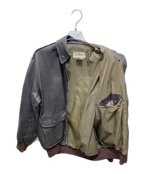 L.L.Bean（エルエルビーン）L.L.Bean (エルエルビーン) A-2タイプ フライト レザージャケット ブラウン サイズ:42TALLの古着・服飾アイテム