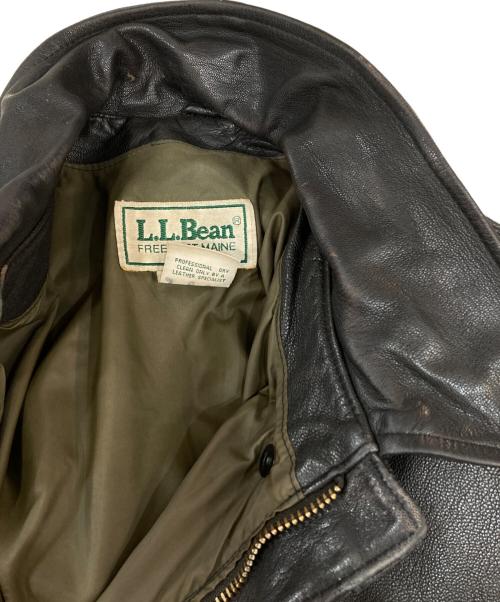 L.L.Bean（エルエルビーン）L.L.Bean (エルエルビーン) A-2タイプ フライト レザージャケット ブラウン サイズ:42TALLの古着・服飾アイテム