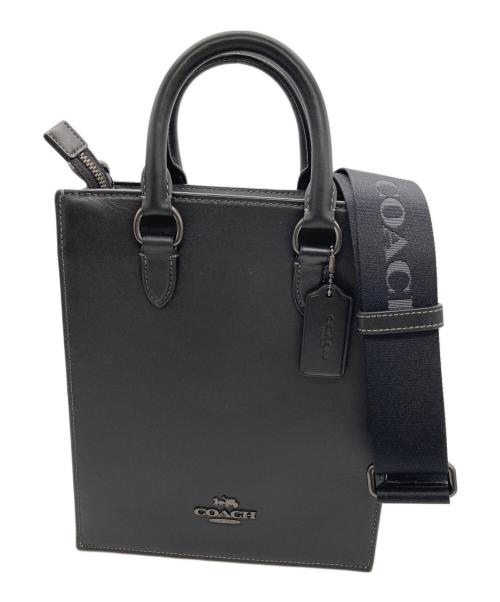 COACH（コーチ）COACH (コーチ) 2WAYショルダーバッグ　 ディラン トート・カラーブロック シグネチャー キャンバス  ブラックの古着・服飾アイテム