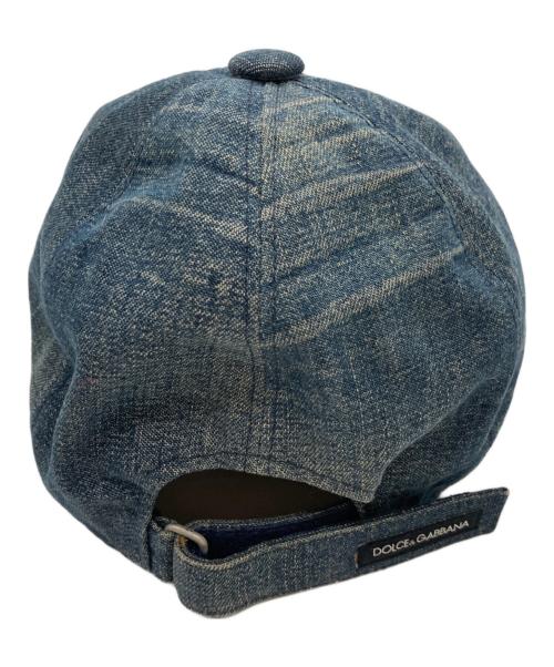 DOLCE & GABBANA（ドルチェ＆ガッバーナ）DOLCE & GABBANA (ドルチェ＆ガッバーナ) デニムキャップ ブルーの古着・服飾アイテム