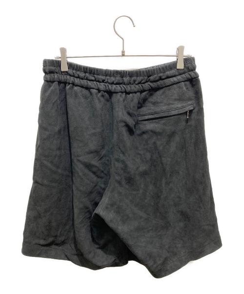 Graphpaper（グラフペーパー）Graphpaper (グラフペーパー) Goat Suede Wide Shorts ブラック サイズ:2の古着・服飾アイテム