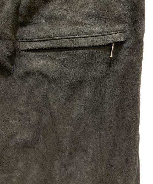Graphpaper（グラフペーパー）Graphpaper (グラフペーパー) Goat Suede Wide Shorts ブラック サイズ:2の古着・服飾アイテム
