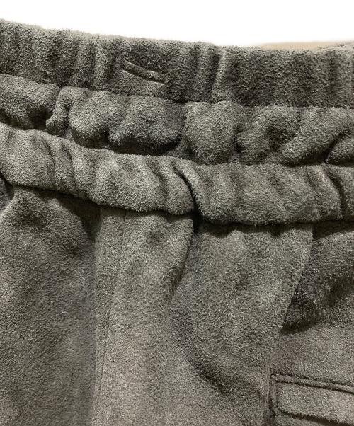 Graphpaper（グラフペーパー）Graphpaper (グラフペーパー) Goat Suede Wide Shorts ブラック サイズ:2の古着・服飾アイテム