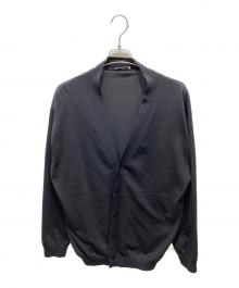 ATON（エイトン）の古着「FRESCA KNIT | オーバーサイズカーディガン」｜ブラック