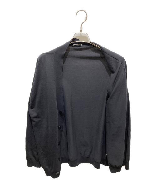 ATON（エイトン）ATON (エイトン) FRESCA KNIT | オーバーサイズカーディガン ブラック サイズ:6の古着・服飾アイテム